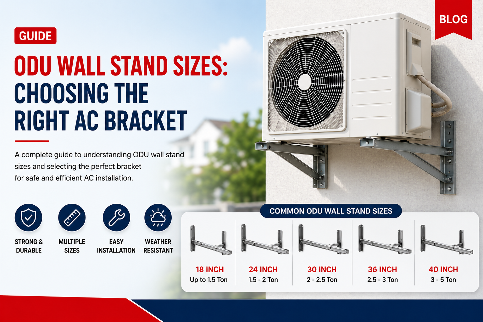 ODU Wall Stand Sizes: Choosing the Right AC Bracket